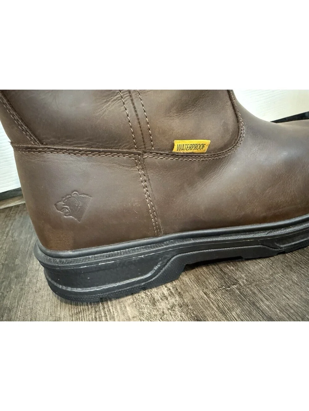 Herman Survivors Men's Steel Toe Rift Pull On Western Leather Work Boots Size 12